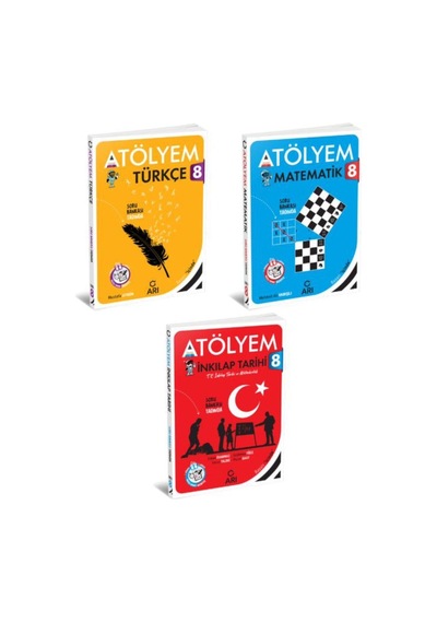 8.sınıf Atölyem Seti Türkçe Matematik Inkilap