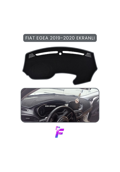 Fıat Egea 2019-2020 Ekranlı Uyumlu Torpido Örtüsü Çatlama Ve Isıya Karşı Tam Koruma Tb20