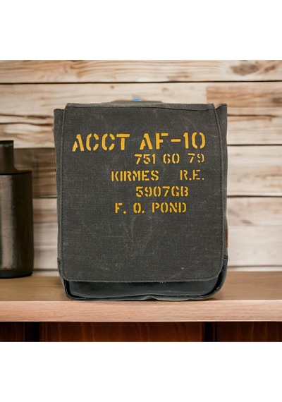 Old Cotton Cargo Vintage Su Geçirmez Kanvas Salaş Unisex Günlük Okul Tablet Sırt Çantası Naoko S 24x30cm Gri