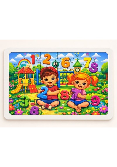 Sayılar - 24 Parça Ahşap Puzzle