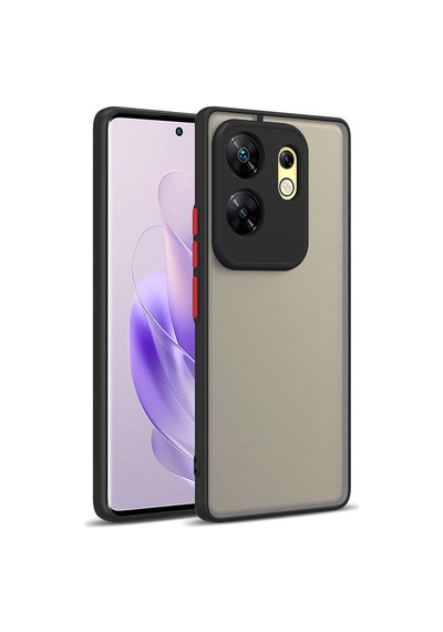 Zore İnfinix Zero 30 4g Kılıf Omsy Hux Kapak - Lacivert