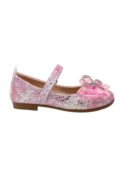 Kindep Minican Simli Çocuk Babet Pembe