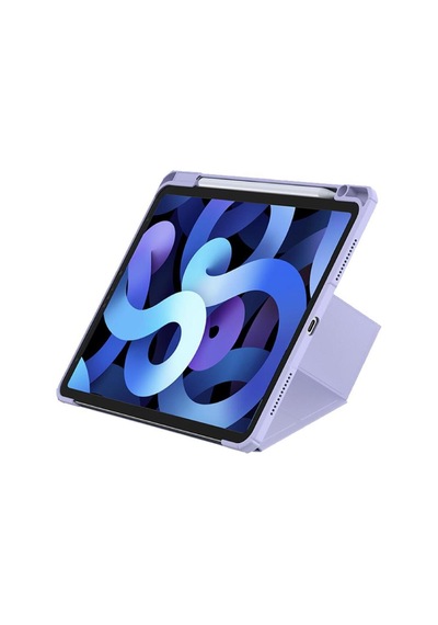 Baseus Minimalist İpad Air 4-5-6-7 10.9" Tablet Kılıfı - Mor Kapaklı Kılıf
