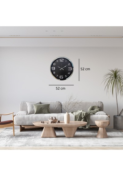 Krom Modern Edge 52 X 52 Cm Duvar Saati