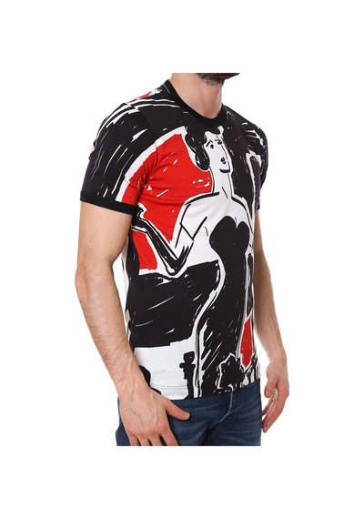 Dolce & Gabbana Dolce&Gabbana Reggello Outlet T-shirt G8GX8TFP73LHN631 Siyah