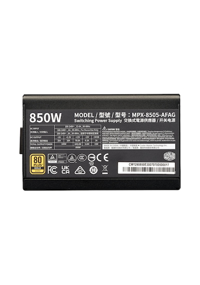 Cooler Master Elite 850w 80+ Gold Full Modüler Atx 3.0 Gen 5.0 120mm Fanlı Psu