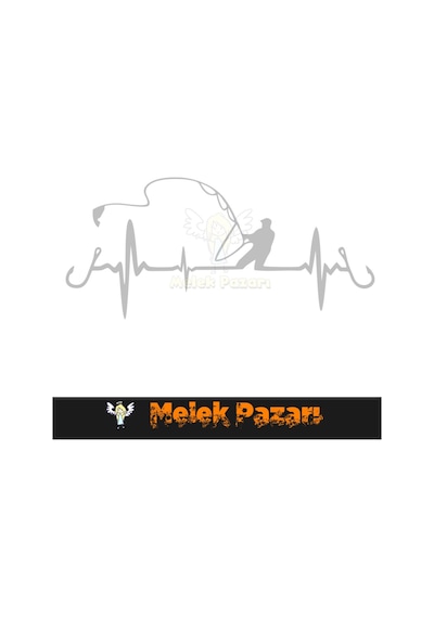 Balık Tutan Adam - Balıkçı Nabız Araba Sticker