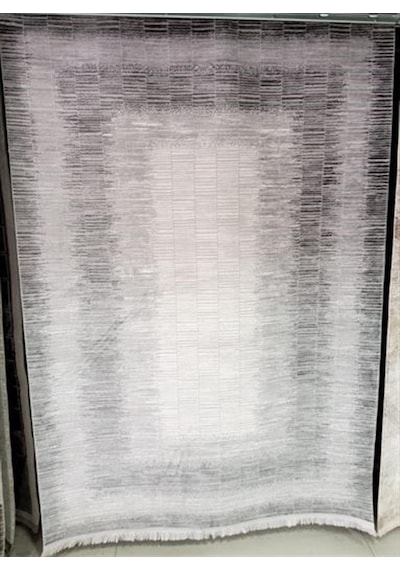 Çam Halı Norm 6217 Gri Romans Halı Modern Desenli Makine Halısı