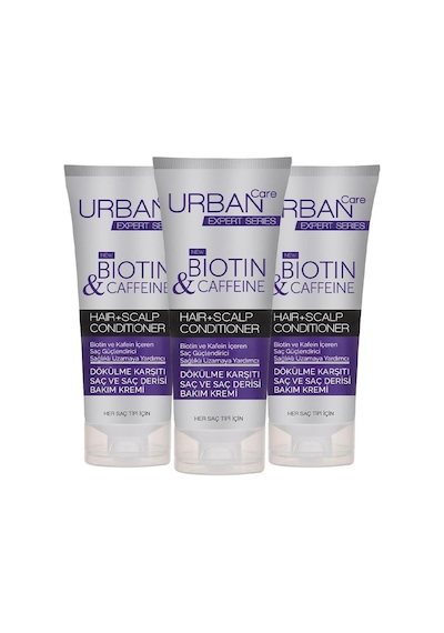Urban Care Expert Biotin & Kafein Saç Ve Saç Derisi Bakım Kremi 200 Ml X 3
