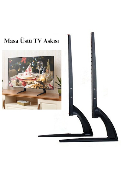 32-75'' Evrensel Tv Standı Masa Üstü Ayarlanabilir Sabit Lcd Led Ekran Standı