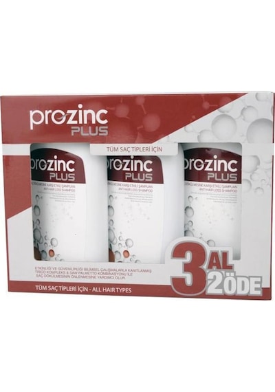Prozinc Plus Saç Dökülmesi Karşıtı Şampuan 3 x 300 ML