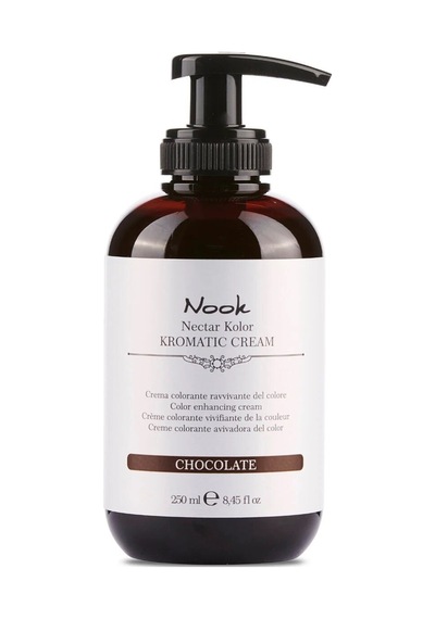 Nook Nectar Kolor Kromatic Renk Canlandırıcı Maske 250ml Chocolate Kahverengi Saçlar İçin Pigmentli Cila