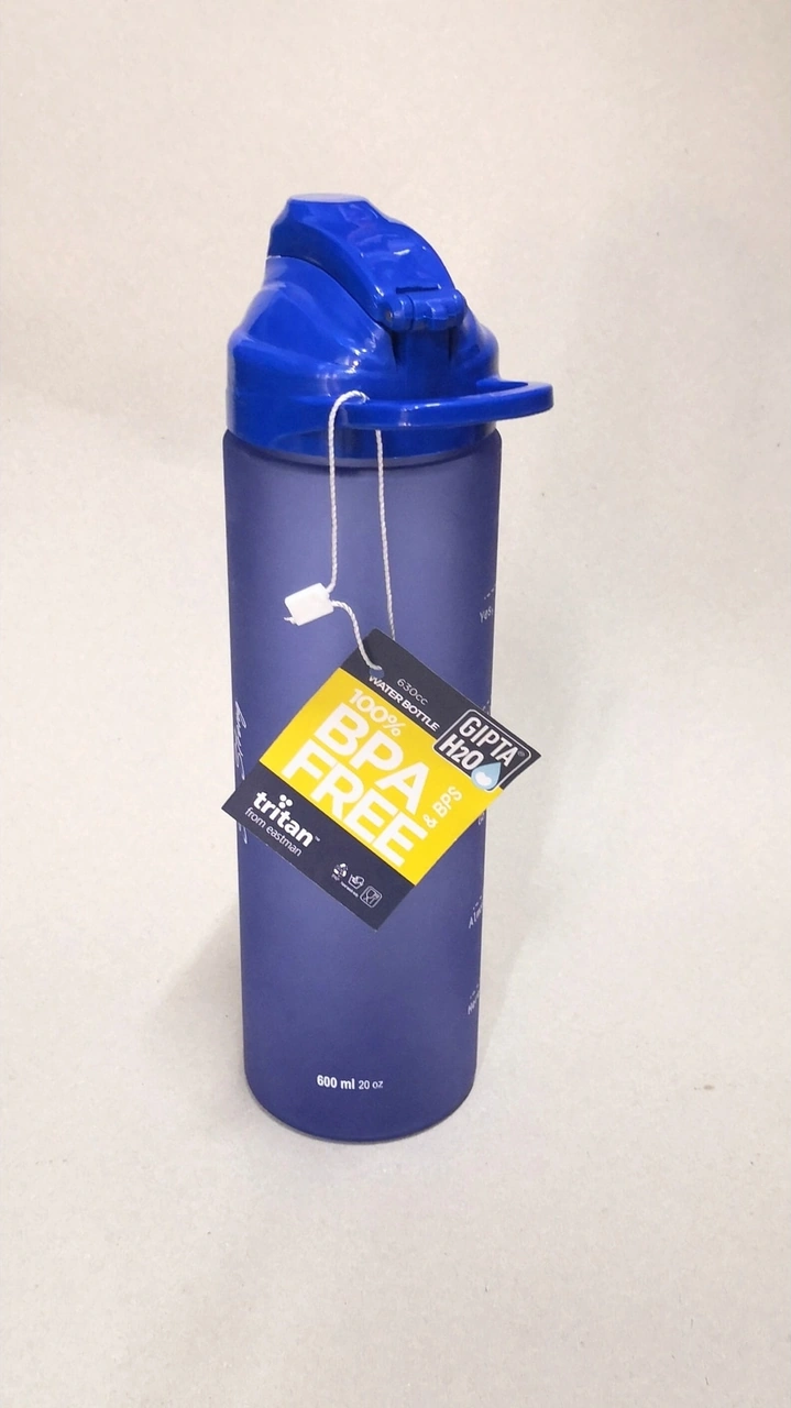 Mavi Şeffaf Matara 630ml Koyu Mavi