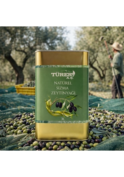 Türer Natural Sızma Zeytinyağı Yeni Sezon 3 Lt