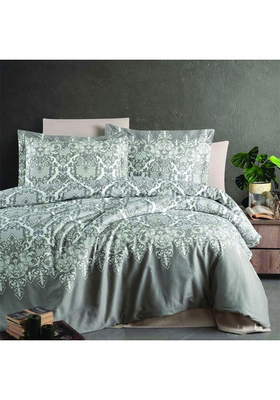 Maxstyle Saten Deluxe Rashan Double Nevresim Takımı Desenli