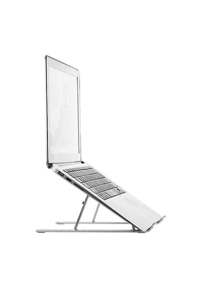 Alüminyum Manyetik Katlanabilir Ayarlı Dizüstü Laptop Standı, Beyaz