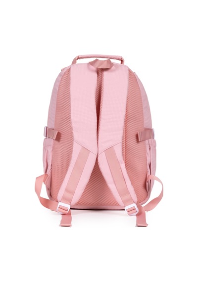 Krınkıl Kumaş Su Geçirmez Ve Çok Bölmeli Sırt Çantası Günlük, Okul Ve Seyahat İçin - Pembe Pembe