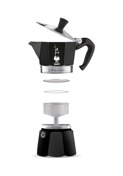 Bialetti Durnes - Moka Express Siyah 3 Cup / Moka Pot 7693363853638