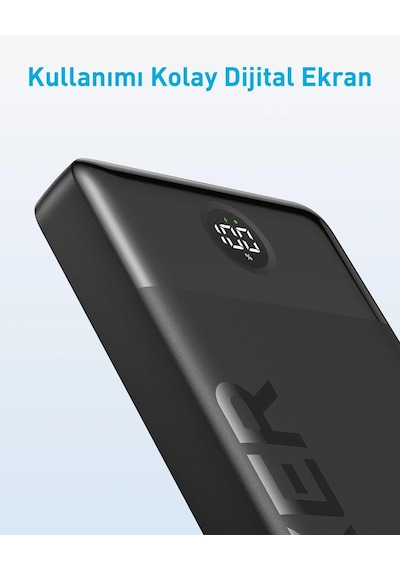 Anker 326 20000 mAh Taşınabilir Hızlı Şarj Powerbank Siyah