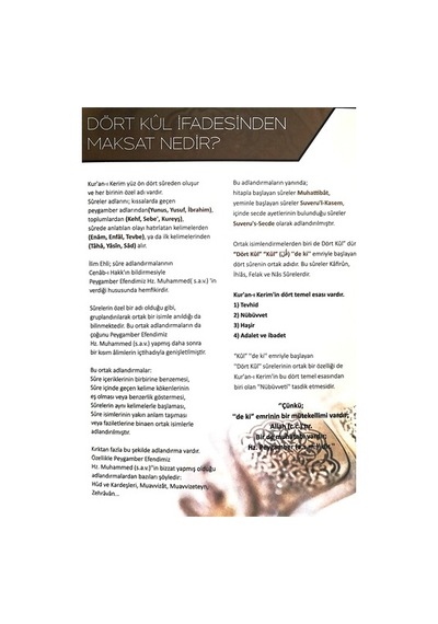 Dört Sure Dört Kûl Yazılı Kristal Taşlı Dini Hediyelik Biblo Gümü