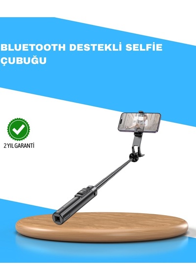 Uzaktan Kumandalı Bluetooth Selfie Çubuğu Işıklı 130 Cm Ayarlanabilir