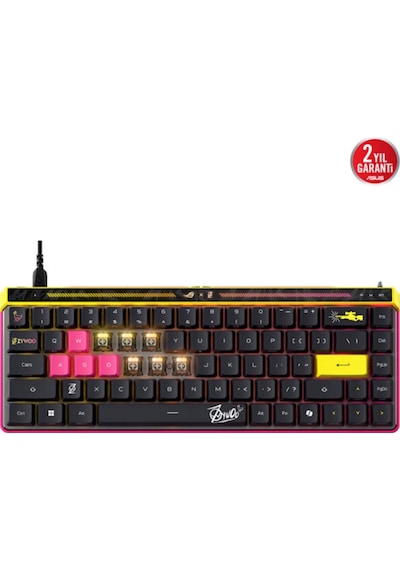 Rog Falchion Ace Hfx Zywoo Edition %65 Rog Hfx Manyetik Switch 8k Hz He Rgb İngilizce Gaming Klavye