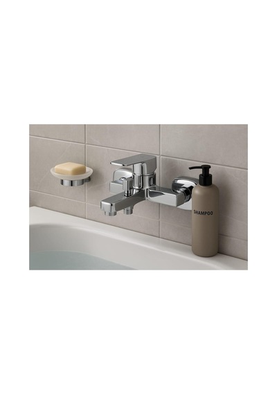 Rena Design Kare Krom Banyo Bataryasi Ağir Prinç Gövde Yüksek Kalite Musluk Göşeli Şik Modern Tasarim