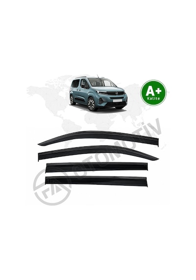 Opel Combo E Siyah Kromlu Cam Rüzgarlığı 2024 Model Vesonrası