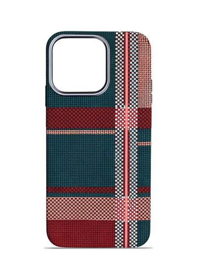 Aether Carbon Apple Uyumlu iPhone 14 Pro Max Magsafe Karbon Kılıf Crimson Weave Crimson Weave