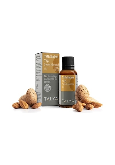 Talya Soğuk Sıkım %100 Saf ve Doğal Tatlı Badem Yağı 20 ML