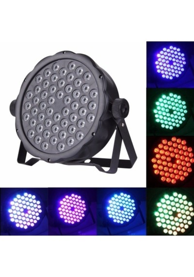 Sese Duyarlı Rgb Led 1 Watt 54x3 Led Par Sahne Işığı-parti, Disko,restoran, Bahçe, Park Plaza Vb.