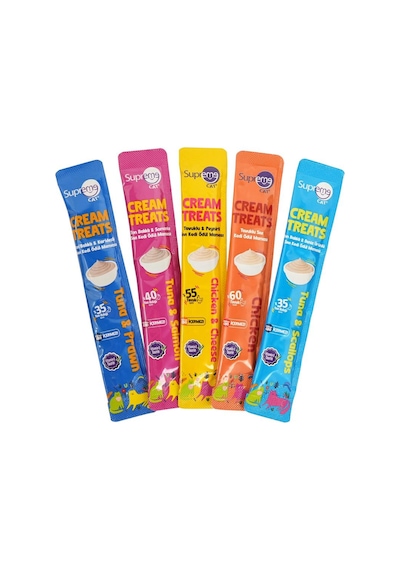 Supreme Cat Sıvı Kedi Ödül Maması Tavuklu & Peynirli 4x14 Gr