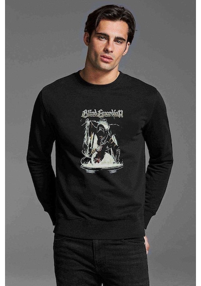 Blind Guardian The Bard'S Song Rock Baskılı Siyah Erkek Sweat (528953514)