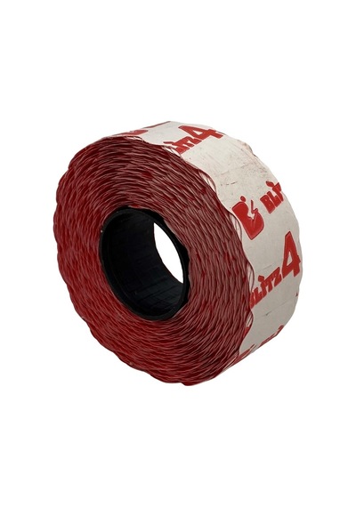 Etiketleme Makinesi 4 No Kırmızı Etiket / 12x22 42adet