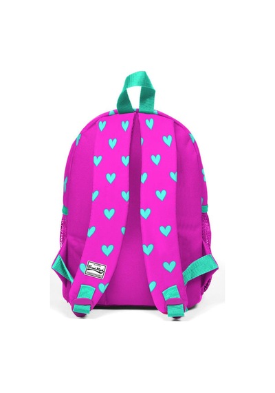 Coral High Kids Pembe Kalp Desenli İki Bölmeli Yuva Sırt Çantası