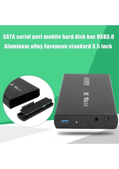 3.5" İnç Usb 3.0 Sata Harici Metal Hard Disk Hdd Kutusu Dd-130T