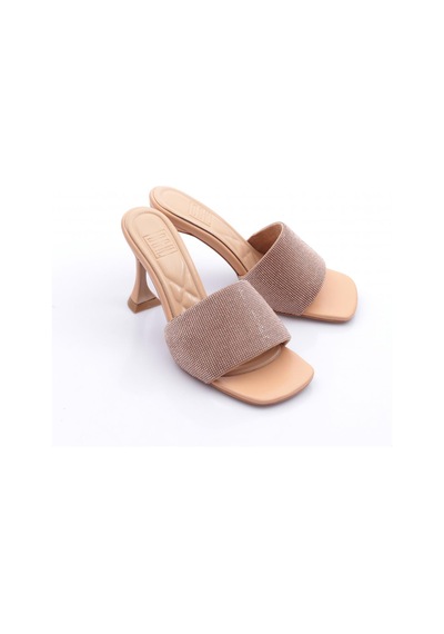 Dgn 8021 Kadin Silver Taşli Topuklu Terlik Nude Dgn 8021 Kadin Silver Taşli Topuklu Terlik Nude