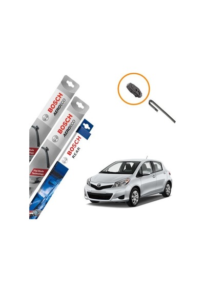 Toyota Uyumlu Auris Muz Silecek Takımı Ön Arka Bosch Aeroeco 2007-2012