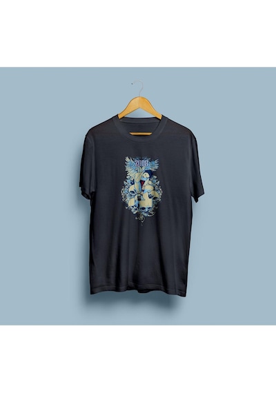 Oversize 2008 Vector Tasarım Unisex T-shirt Siyah
