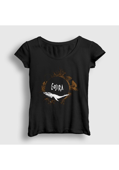 Presmono Kadın Mars To Sirius V1 Gojira T-shirt Siyah