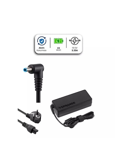 Sprange Sr-l18 19.5v 3.33a 4.5 3.0mm 65w Hp İçin Laptop Adaptör