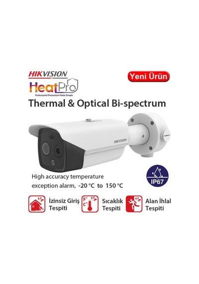 Hıkvısıon Ds-2td2617-6/qa Termal Ip Bullet Kamera Alev Algılama Kamerası