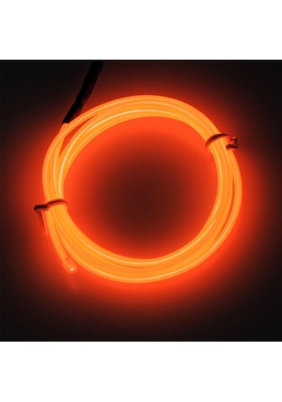 Araç Içi Aydınlatma Ip Şerit Led Ip Neon Turuncu 2 Metre