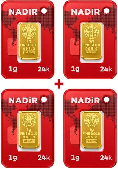 Nadir Gold 24 Ayar 4 Gram Külçe Altın