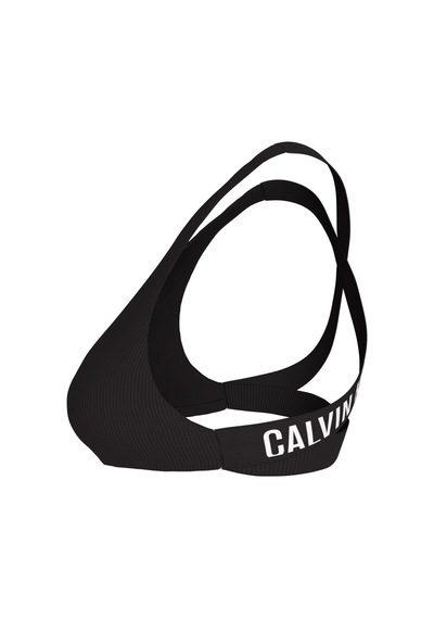 Calvin Klein Kadın Siyah Yüksek Yaka Bralette Bikini Üstü-16003