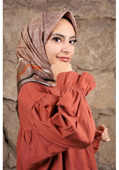 Vissona Twill İpek Eşarp - 16505 - 0004-0013 - Kadın