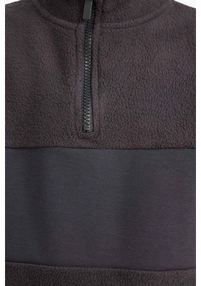Defacto Erkek Çocuk Polar 2li Takım Yarım Fermuarlı Sweatshirt Eşofman Altı G4965a825wnar227 Antrasit-ar227