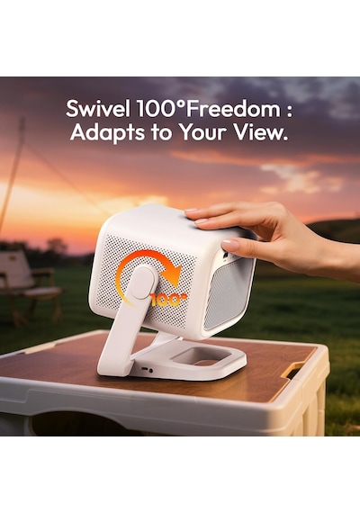 Byıntek Ufo U90 Taşınabilir Projeksiyon Cihazı 1080p, 4k Destekli, Android 11, 20800 Mah Bataryalı