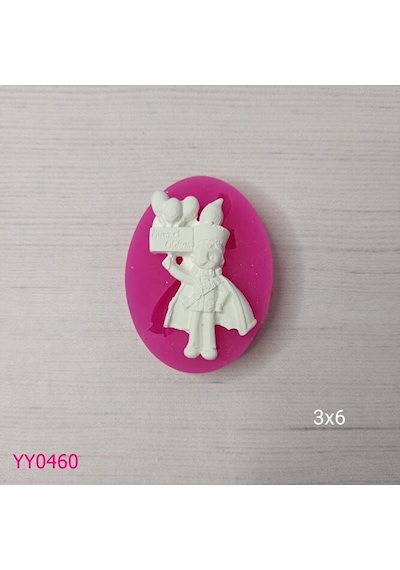 Yy0460 Sünnet Kıyafetli Elinde Balon Olan Çocuk Silikon Kalıp
