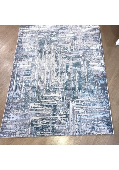 Hoom Rugs Ares 1005 Mavi Leke Tutmaz Dikdörtgen Salon Halısı Halı Mavi
